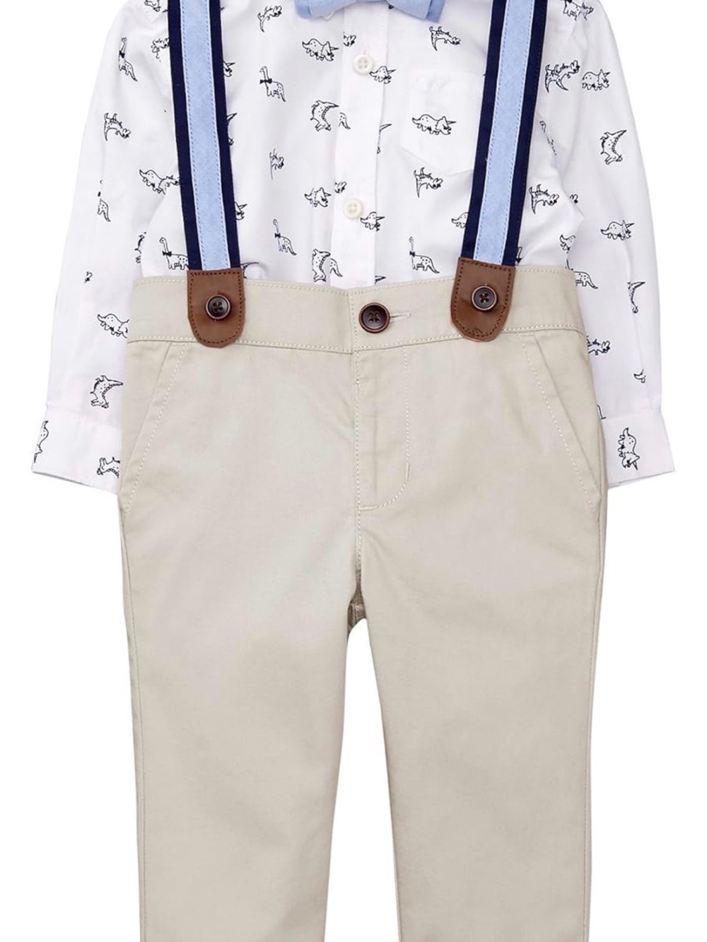 Gymboree Dressy Outfit Set 12-18M | Suspenders & Button Front Bodysuit